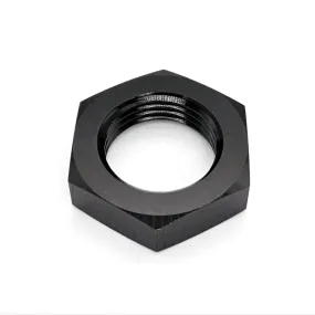 -3AN Male AN Flare Bulkhead Adapter Nut, Black Hard Anodized Aluminum