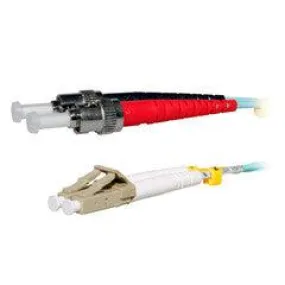 10 Gigabit Aqua LC/ST OM3 Multimode Duplex Fiber Optic Cable, 50/125, 1 meter (3.3 foot)