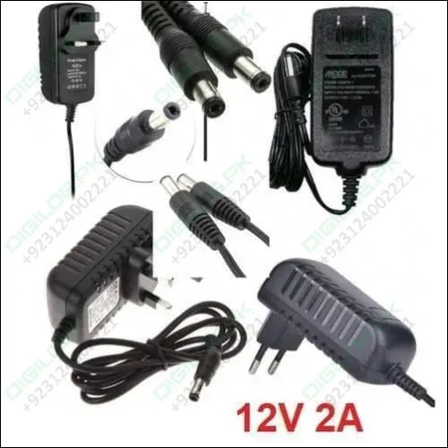 12v 2a Power Supply Adapter Ac Dc Switching Regulated Supply Refurnished