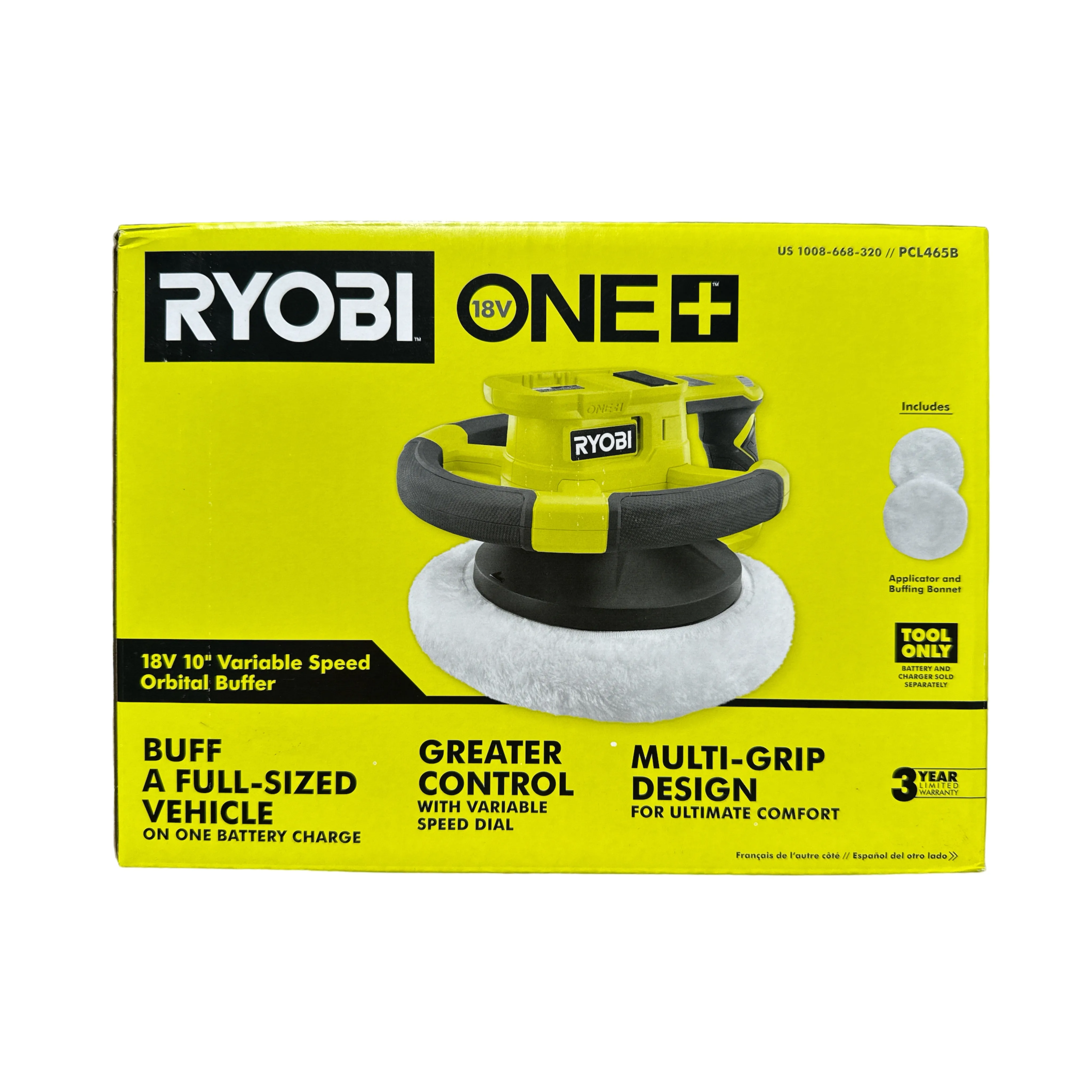 18-Volt ONE  Cordless 10 in. Variable Speed Orbital Buffer (Tool-Only)