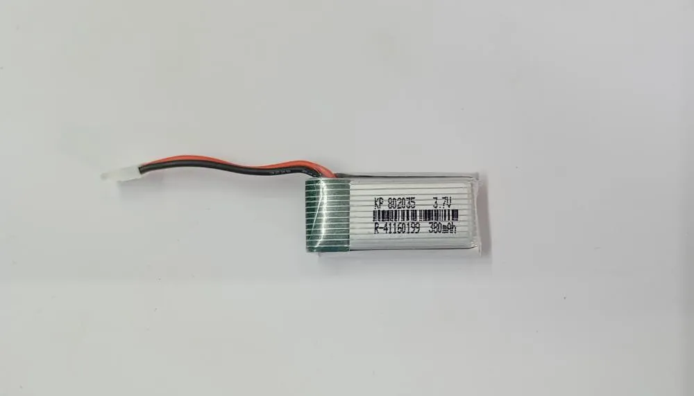 380mAH 3.7V Lipo Rechargeable Battery