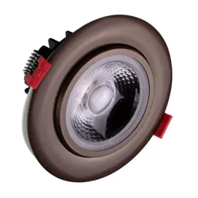 4-inch LED Gimbal Recessed Downlight in Oil-Rubbed Bronze, 4000K