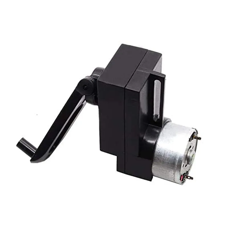 4W Hand Crank DC Power Generator Gear Motor Dynamo Hand held Generator 100-300mA