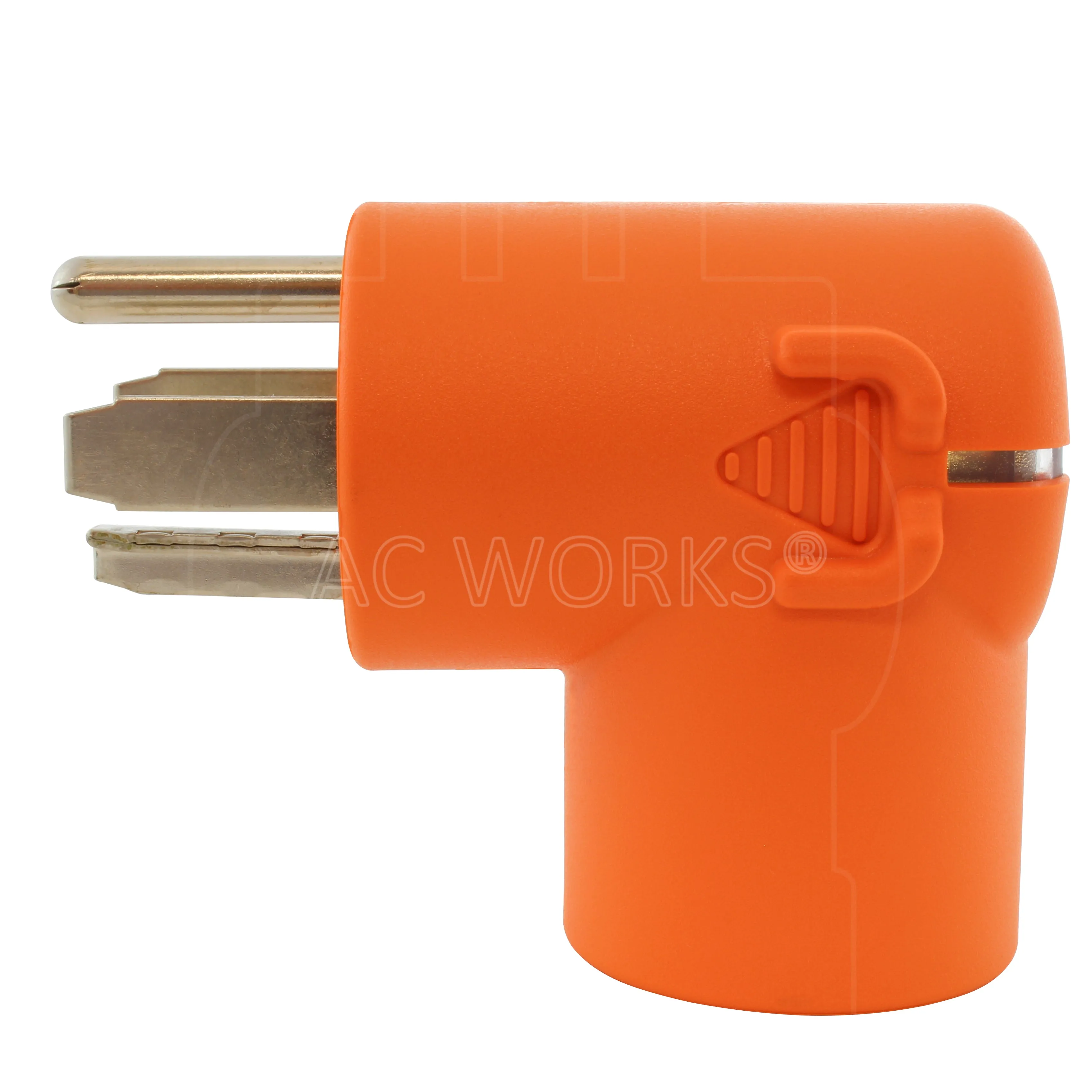 AC WORKS® [AD1430L1420] Dryer Outlet Adapter 4-Prong Dryer Plug 14-30P to 4-Prong 20A Locking L14-20R