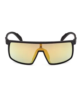 Adidas Originals Unisex Yellow Mirror Shield Sunglasses