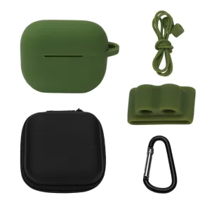 AirPods 3 silicone case with storage bag and accessories - Green