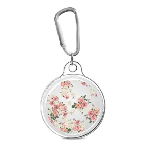 AirTags unique pattern cover with key ring - Vintage Flowers