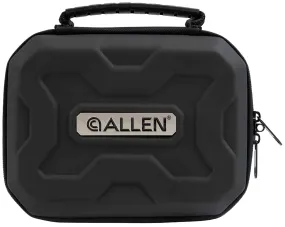 Allen 827 EXO  Handgun Case Black Polymer, Molded Carry Handle, Egg Crate Foam & Lockable Zippers 7" x 5.25"