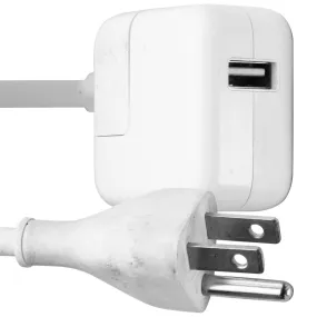 Apple (A1357) 10W Single USB Adapter with Power Cord (6-Foot) - White