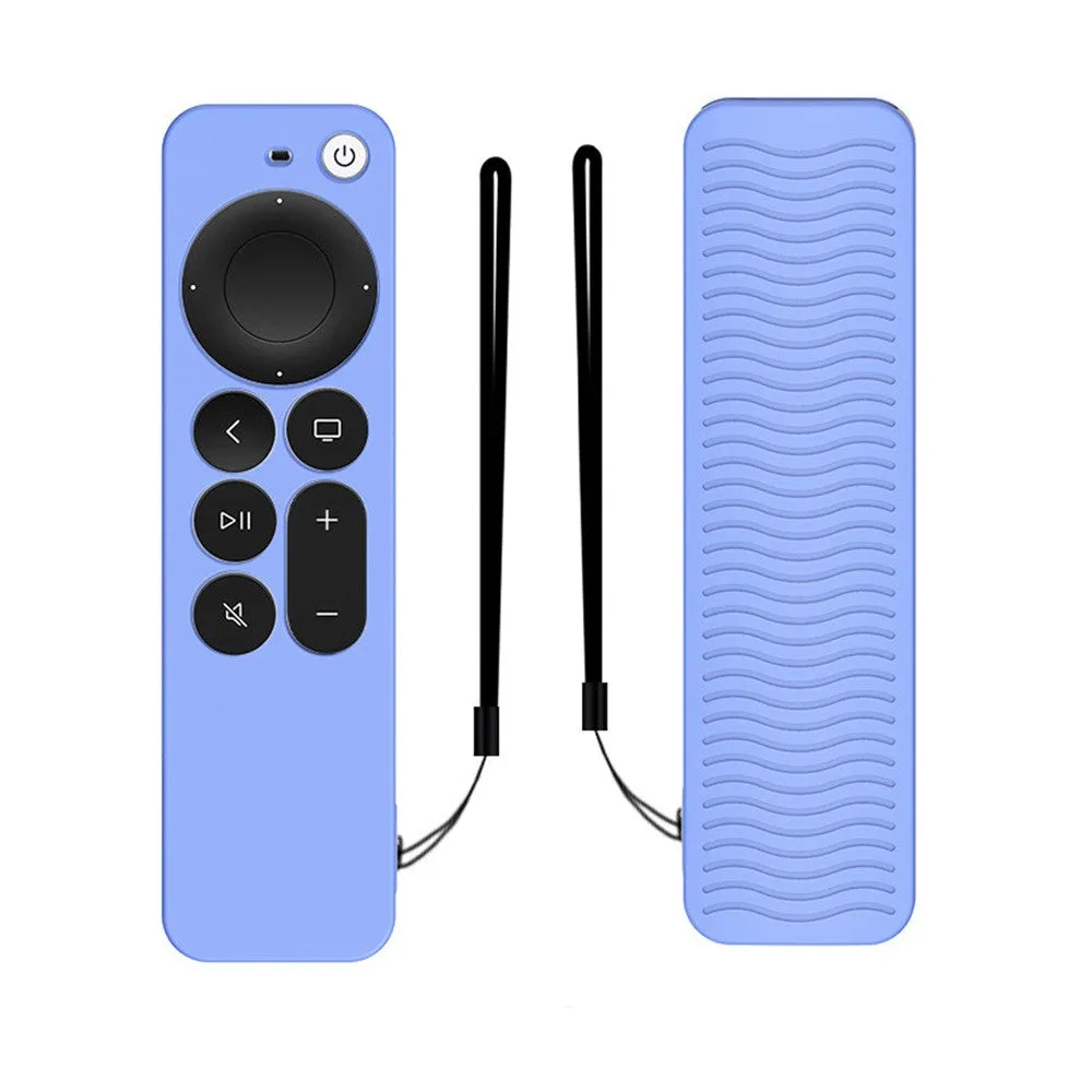 Apple TV 4K (2021) Y31 silicone remote controller cover - Luminous Blue