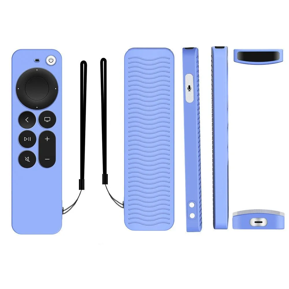 Apple TV 4K (2021) Y31 silicone remote controller cover - Luminous Blue