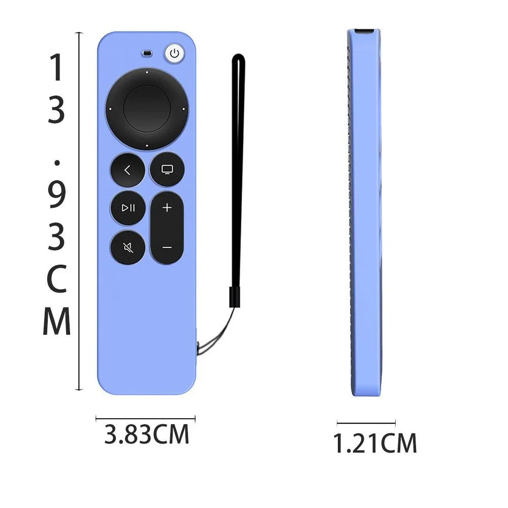 Apple TV 4K (2021) Y31 silicone remote controller cover - Luminous Blue