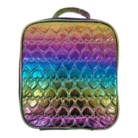 Bari Lynn Rainbow Embossed Heart Lunch Box