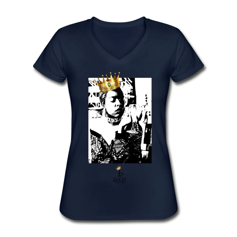 Black Queen - Women's V-Neck T-Shirt