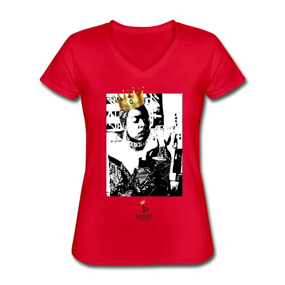 Black Queen - Women's V-Neck T-Shirt