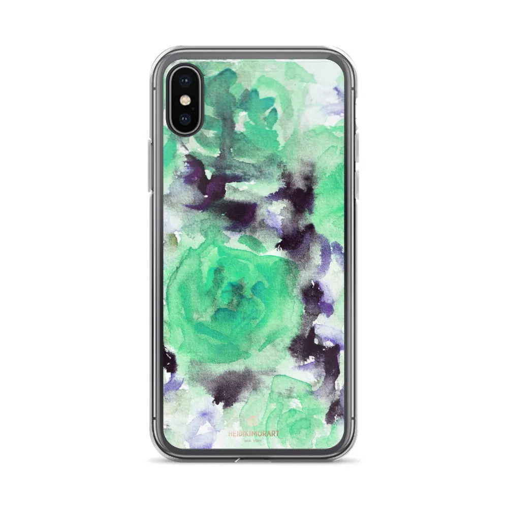 Blue Rose Floral iPhone Case, Stylish iPhone X | XS | XR | XS Max | 8 | 8  | 7| 7  Phone Case