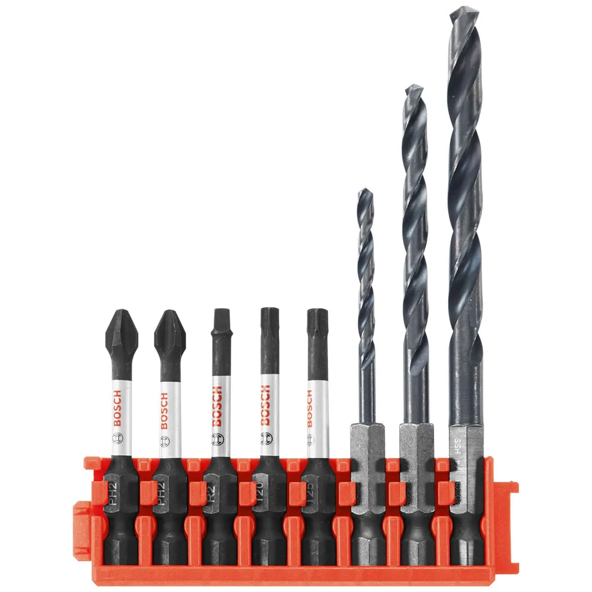 Bosch CCSDDV08 8-Pc Impact Tough Black Oxide Drill and Drive Bits