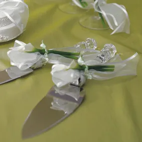 Bridal Beauty Calla Lily Cake Serving Set