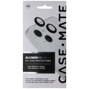 Case-Mate Aluminum Ring HD Lens Protectors for Apple iPhone 15 / 15 Plus - Black