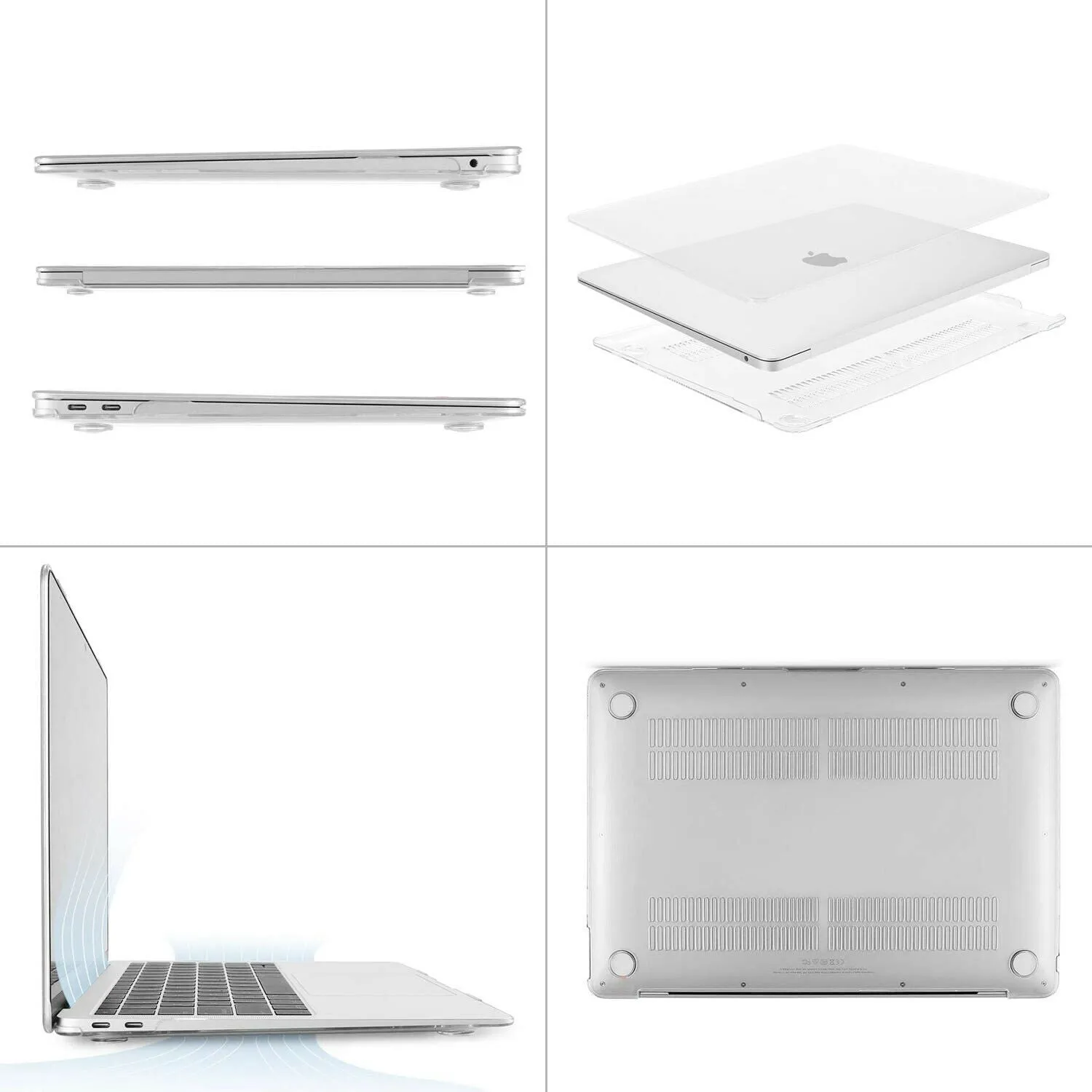 Clear Hard Plastic Case for 2020 MacBook Pro 13 Inch Models