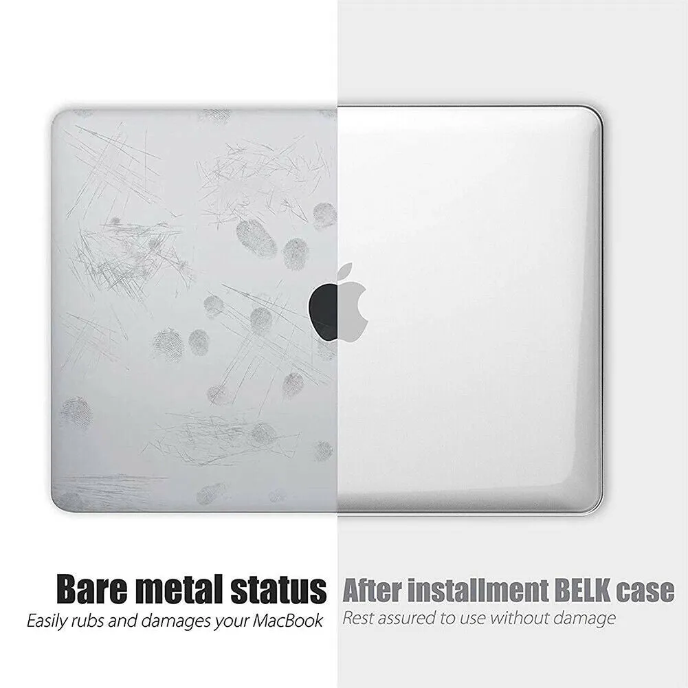 Clear Hard Plastic Case for 2020 MacBook Pro 13 Inch Models