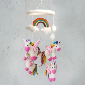 Crib Mobile / Rainbow Unicorn