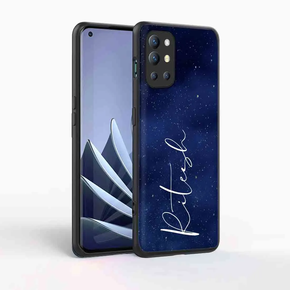 Customized Oneplus 9R Back Case with Name Phone Case Back Cover - Starry Night