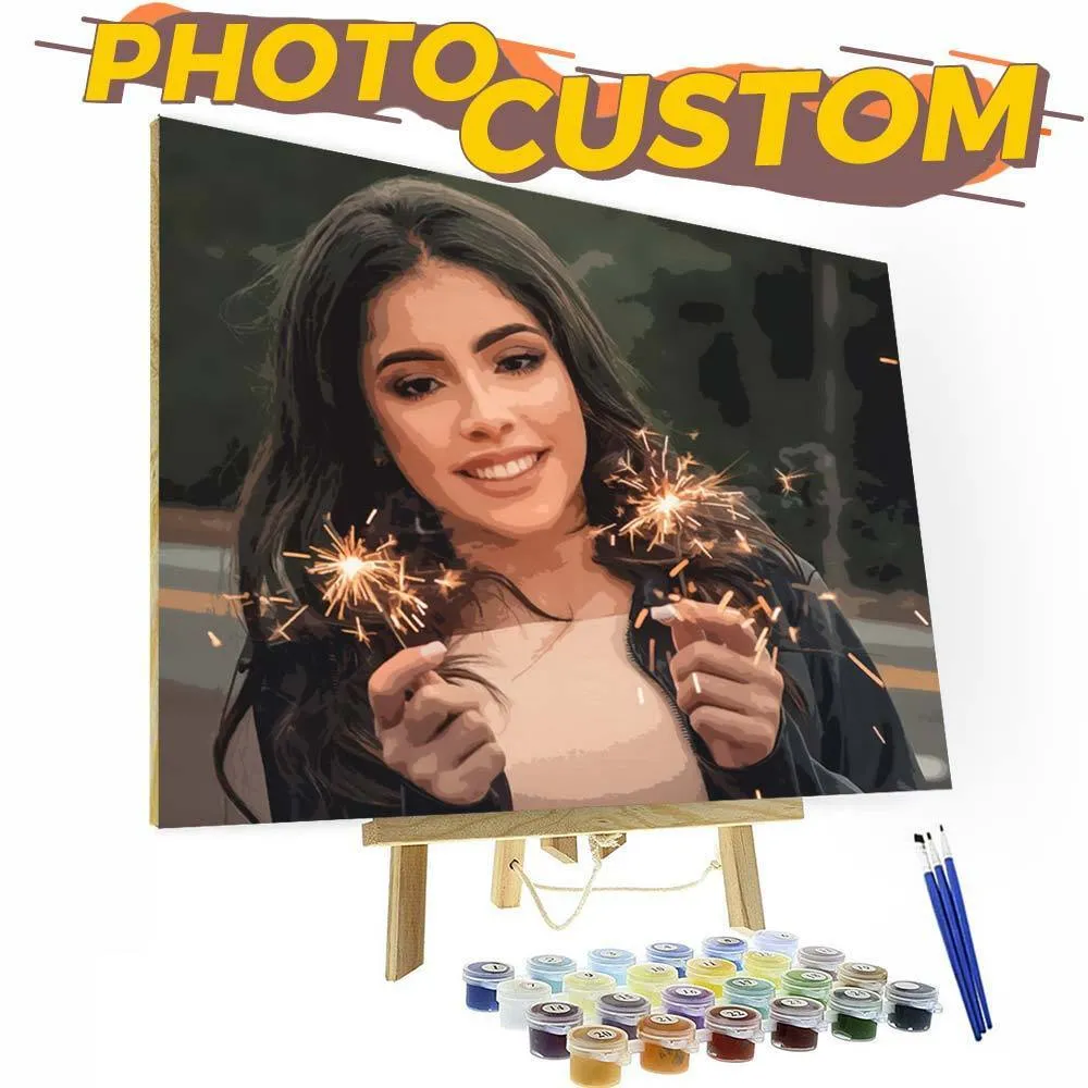 Customized paint by numbers kit - Oil Painting Portraits From Photos