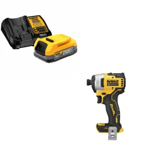 DeWalt DCBP034C 20V MAX Starter Kit W/ DCF809B ATOMIC 20V Max Impact Driver