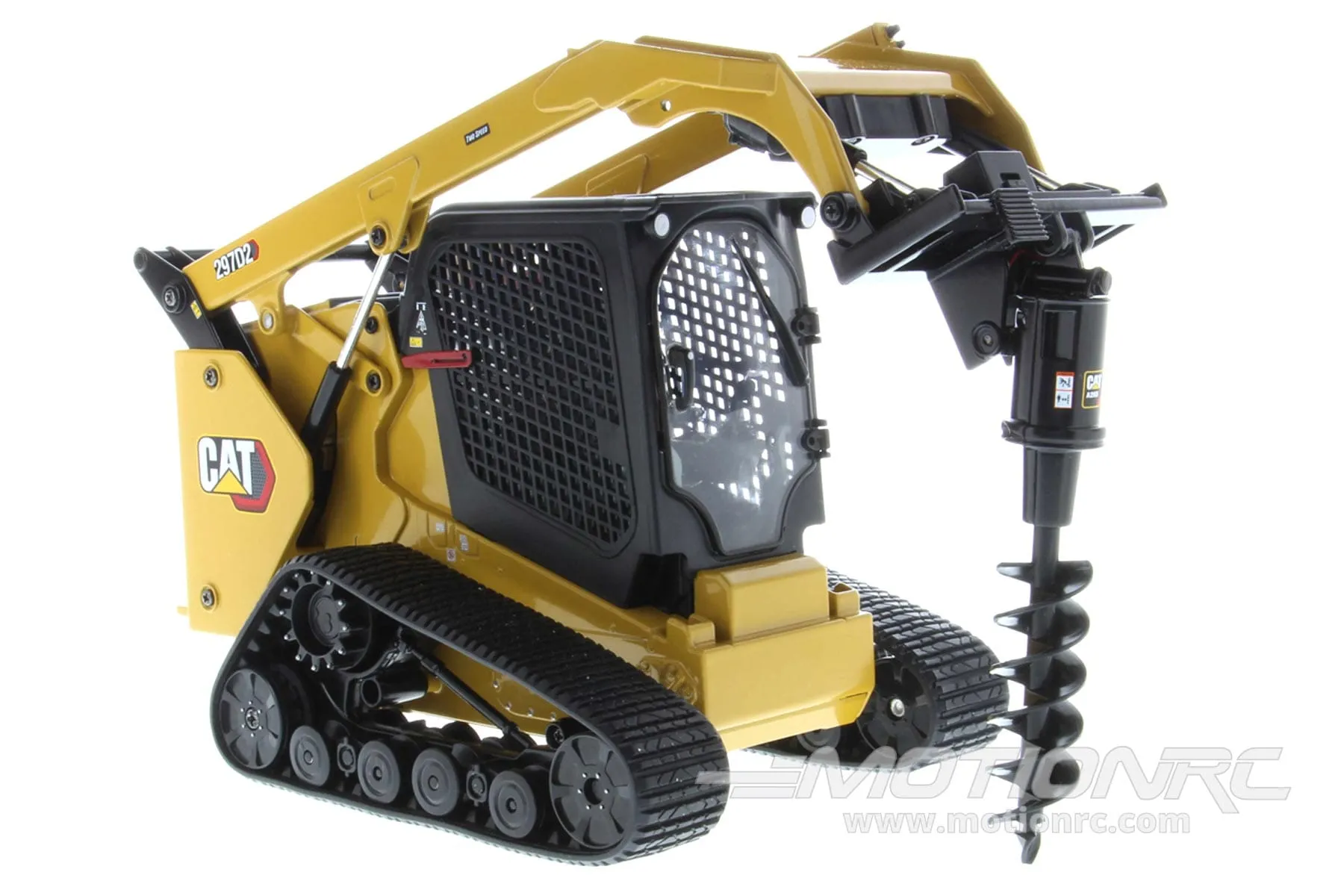 Diecast Masters 1/16 Scale Caterpillar 297D2 Multi-Terrain Diecast Loader - RTR with Bucket, Auger, Forks, and Broom