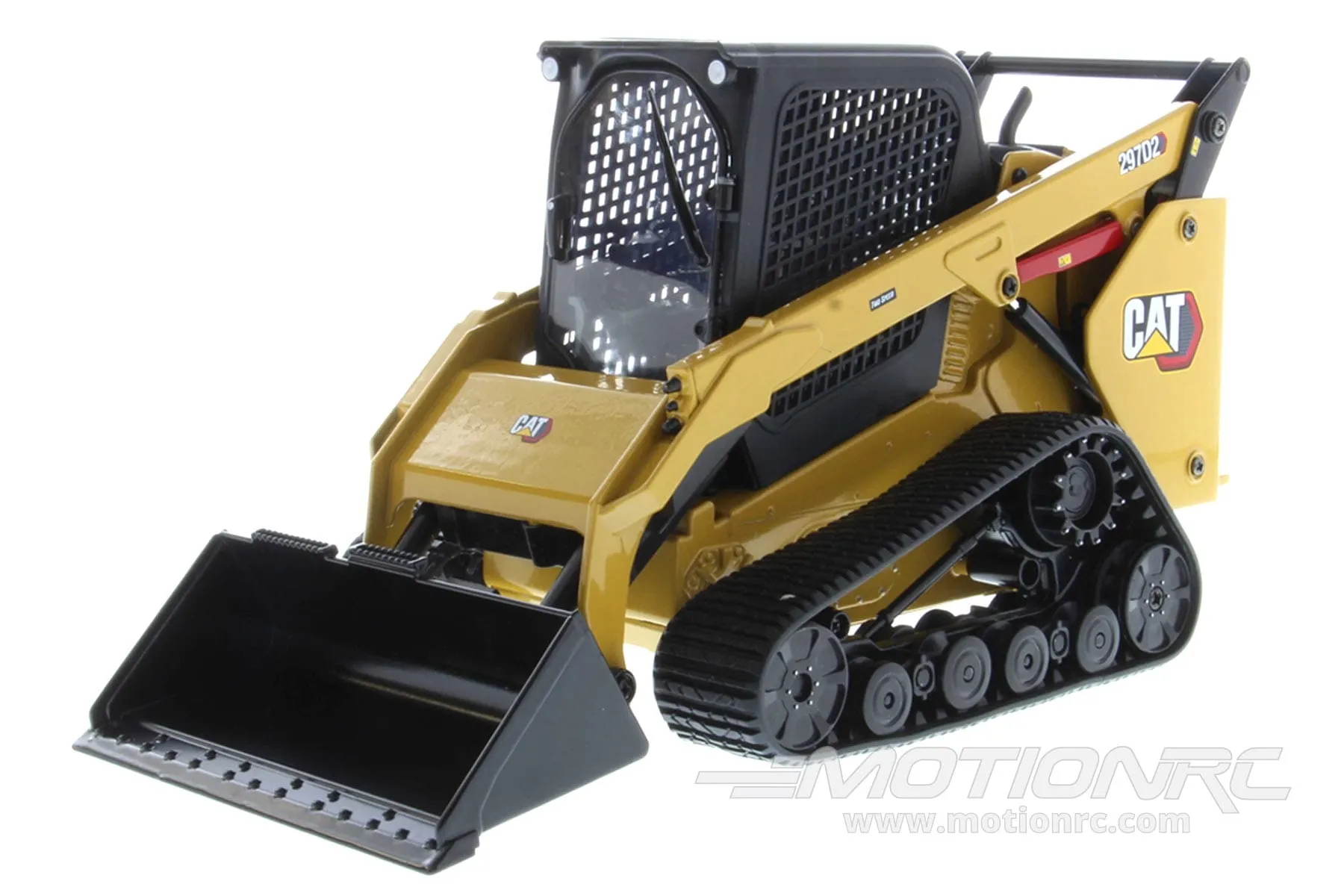 Diecast Masters 1/16 Scale Caterpillar 297D2 Multi-Terrain Diecast Loader - RTR with Bucket, Auger, Forks, and Broom