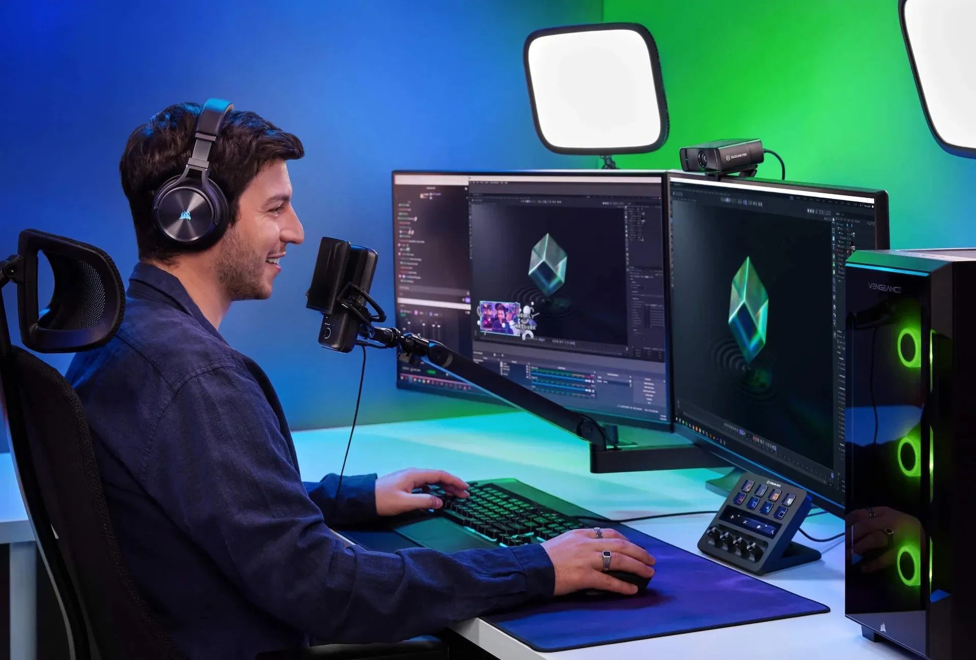 Elgato Stream Deck  Audio Mixer, Production Console & Studio Controller for Content Creators