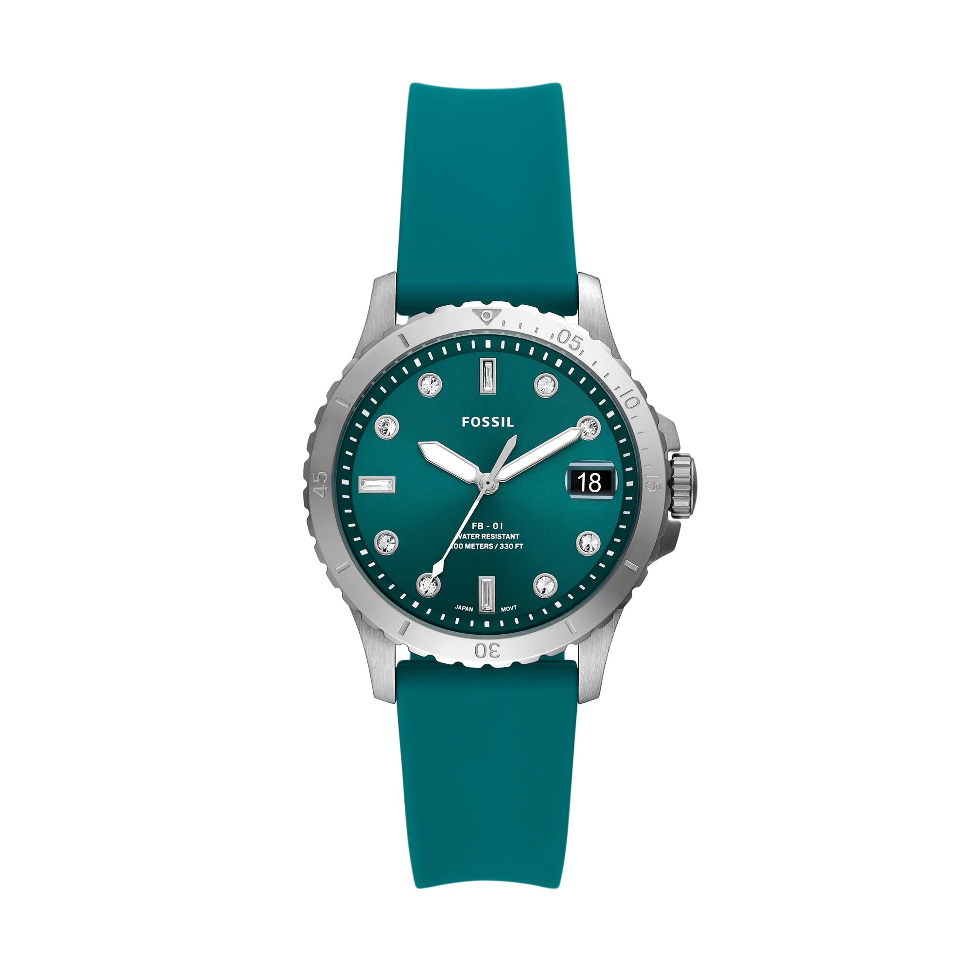 FB-01 Three-Hand Date Oasis Silicone Watch