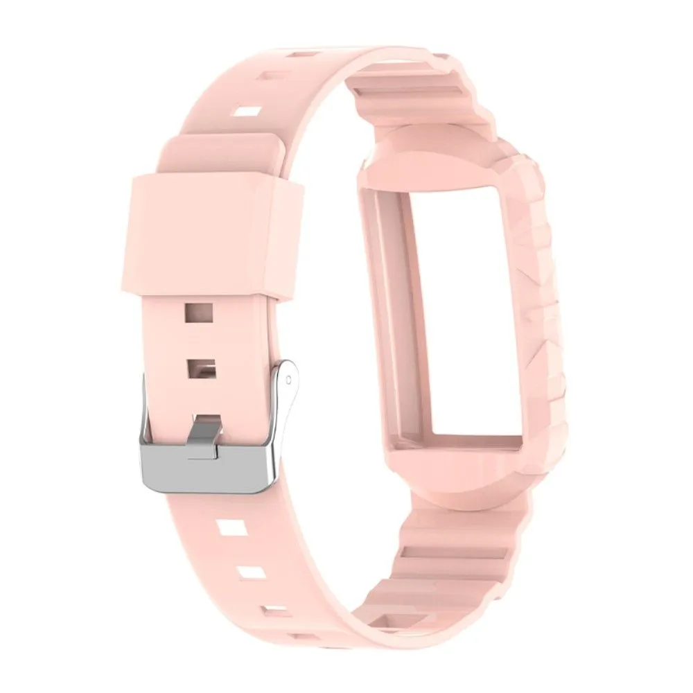 Fitbit Charge 5 / 4 / 3 integrated TPU cover   watch strap - Light Pink