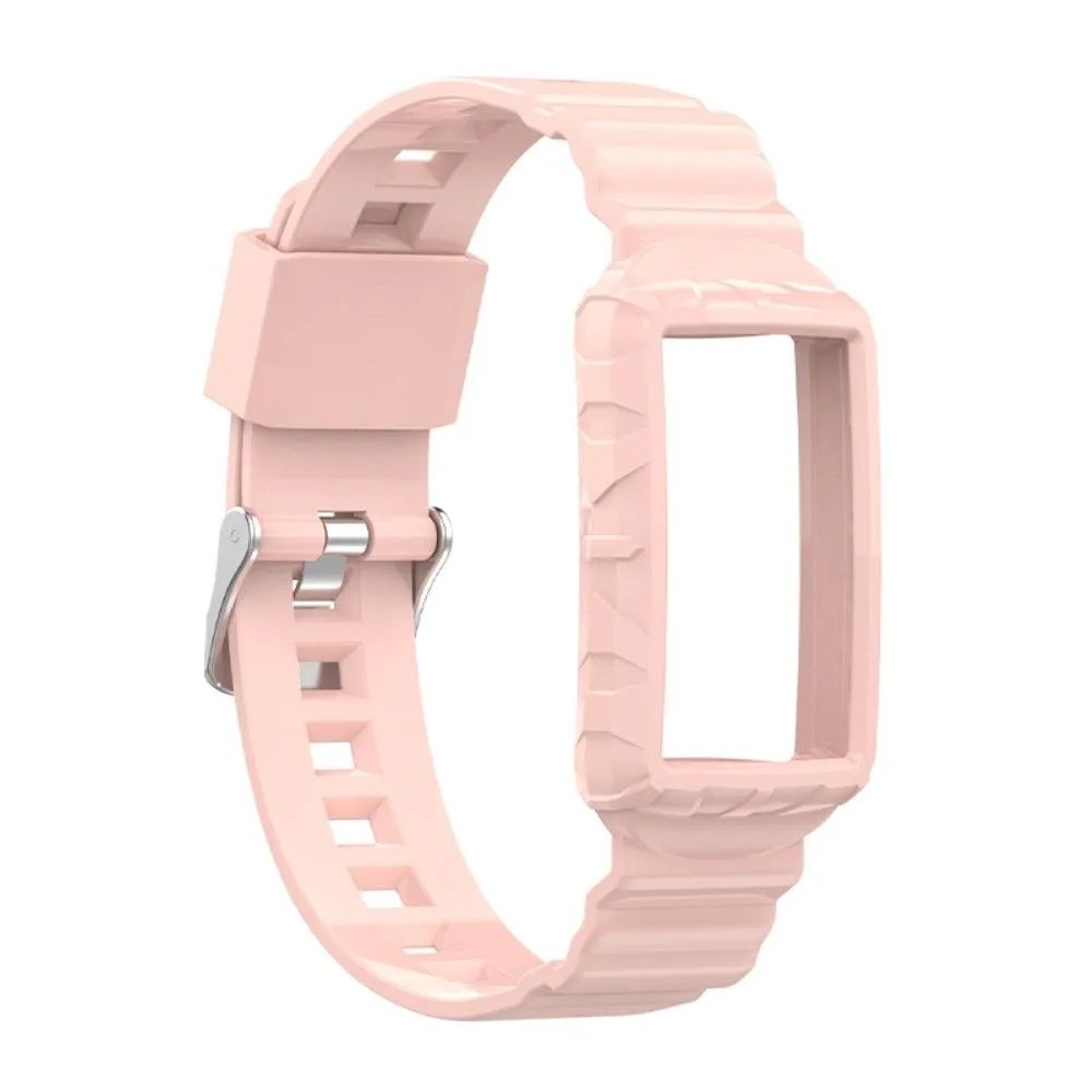 Fitbit Charge 5 / 4 / 3 integrated TPU cover   watch strap - Light Pink