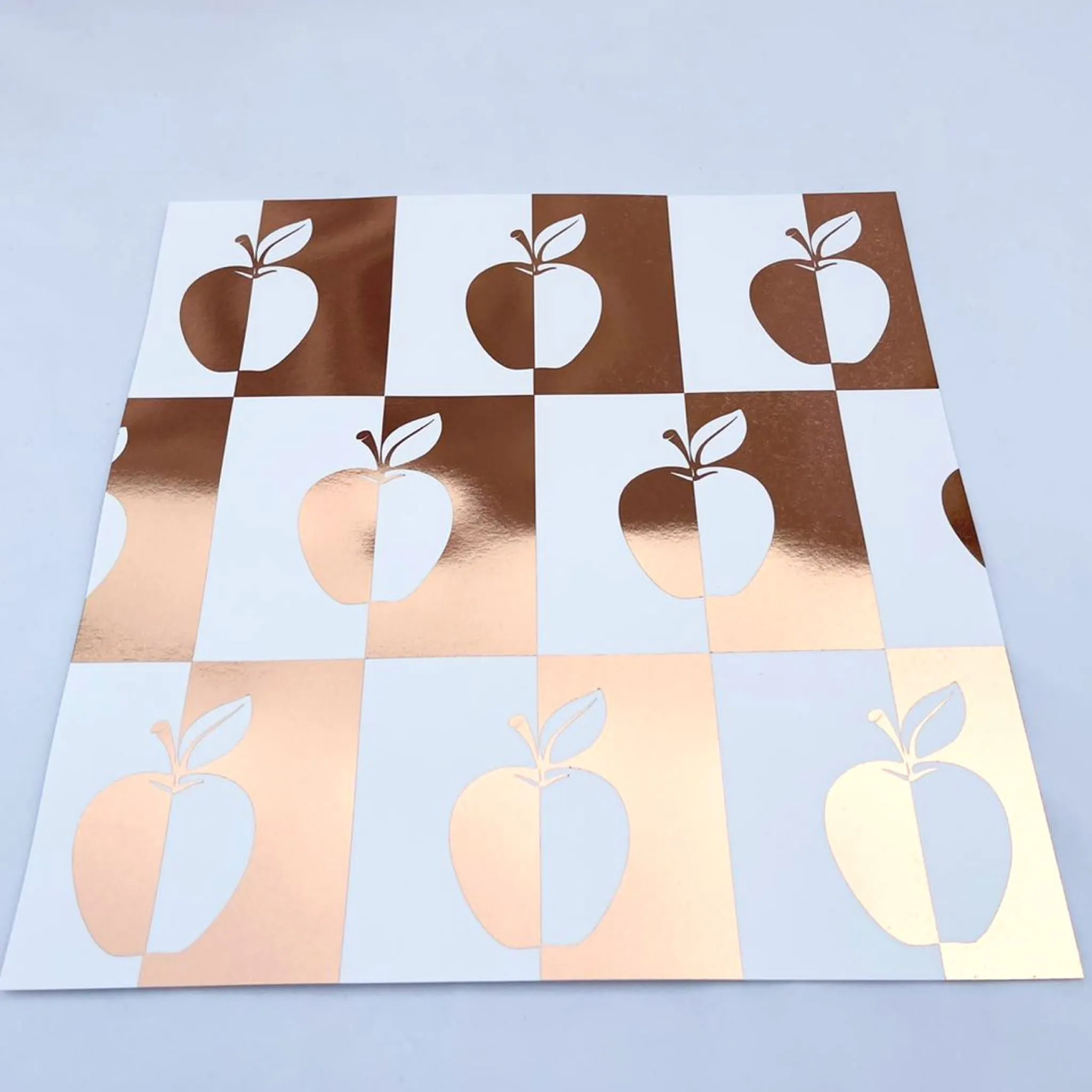 Foil Mondrian Apples - Charger - (SQUARE)