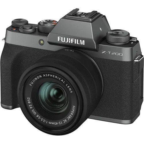 Fujifilm X-T200 Digital Mirrorless Camera Fujinon XC 15-45mm f/3.5-5.6 OIS PZ Lens