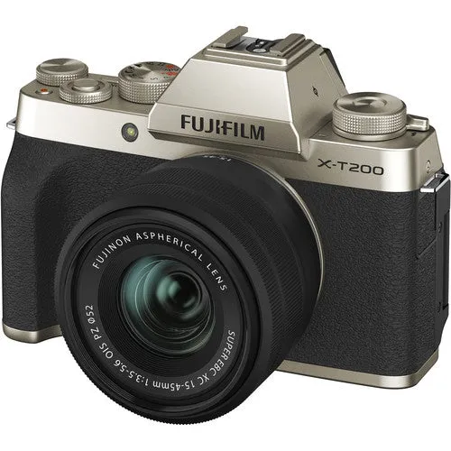 Fujifilm X-T200 Digital Mirrorless Camera Fujinon XC 15-45mm f/3.5-5.6 OIS PZ Lens