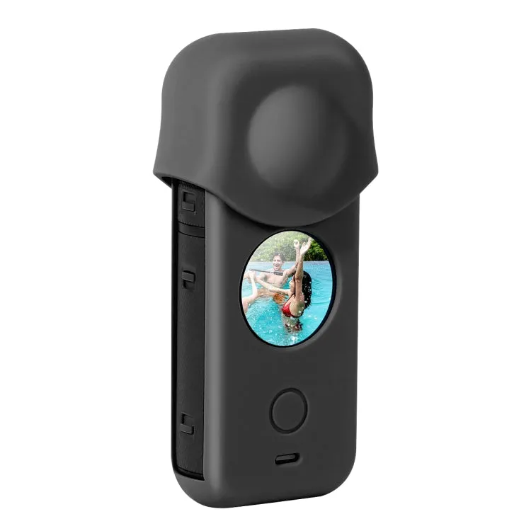 Full Body Dust-proof Silicone Protective Case for Insta360 ONE X2(Black)