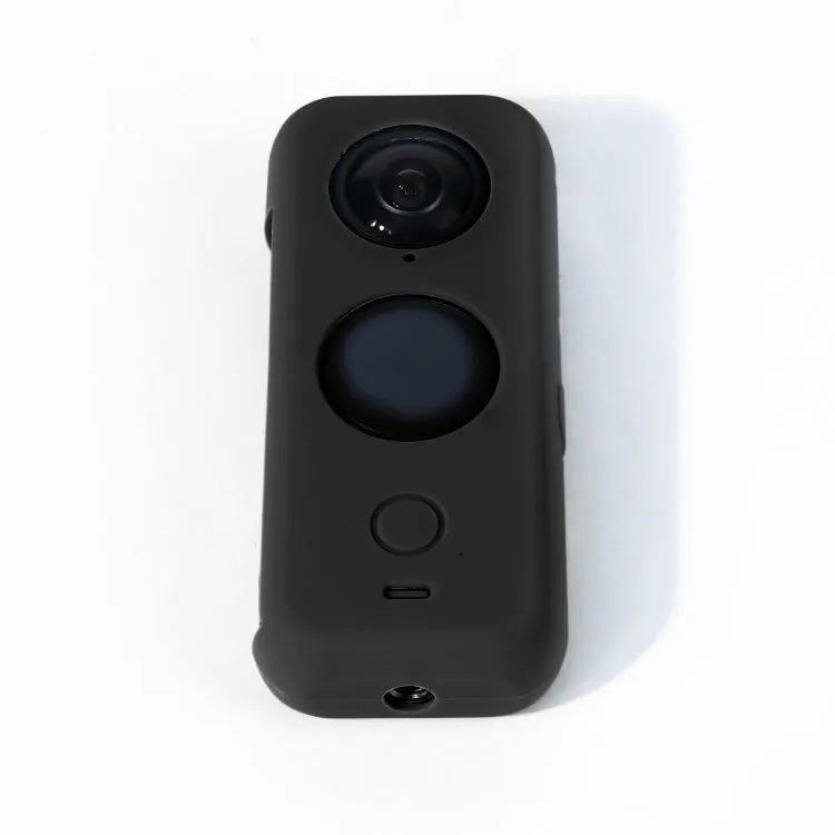 Full Body Dust-proof Silicone Protective Case for Insta360 ONE X2(Black)