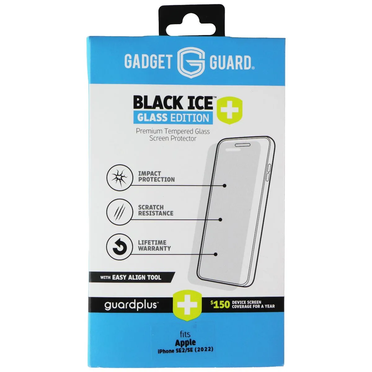 Gadget Guard Black Ice  Glass Edition Screen Protector for Apple iPhone SE2 / SE