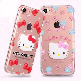 GARMMA Hello Kitty 3D TPU Soft Back Cover Case for Apple iPhone 8/7