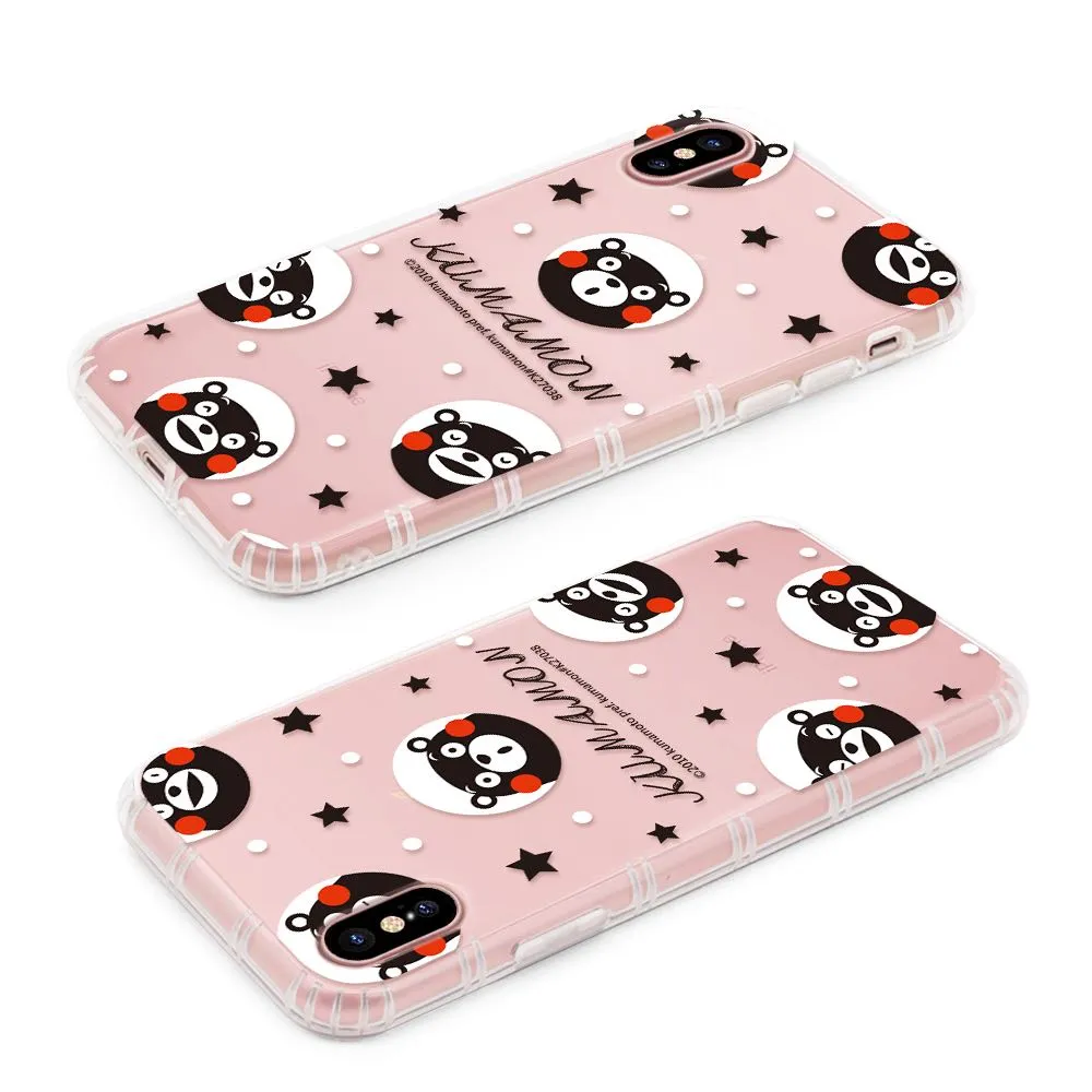 GARMMA Kumamon Shockproof Air Cushion Transparent TPU Soft Back Cover Case