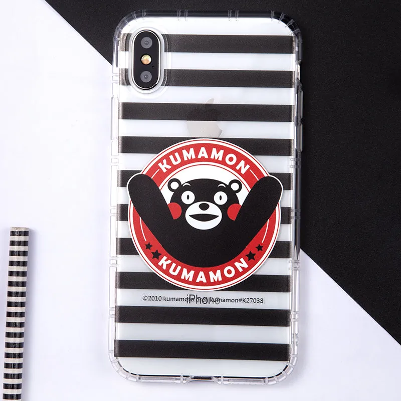 GARMMA Kumamon Shockproof Air Cushion Transparent TPU Soft Back Cover Case