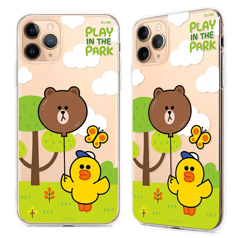 GARMMA Line Friends Air Cushion Shockproof Soft Back Cover Case