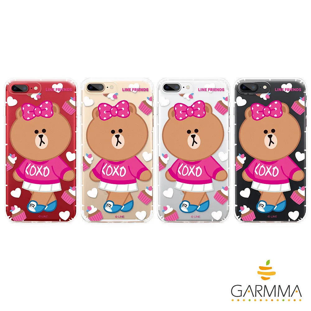 GARMMA Line Friends Choco Air Cushion Transparent TPU Soft Back Cover Case