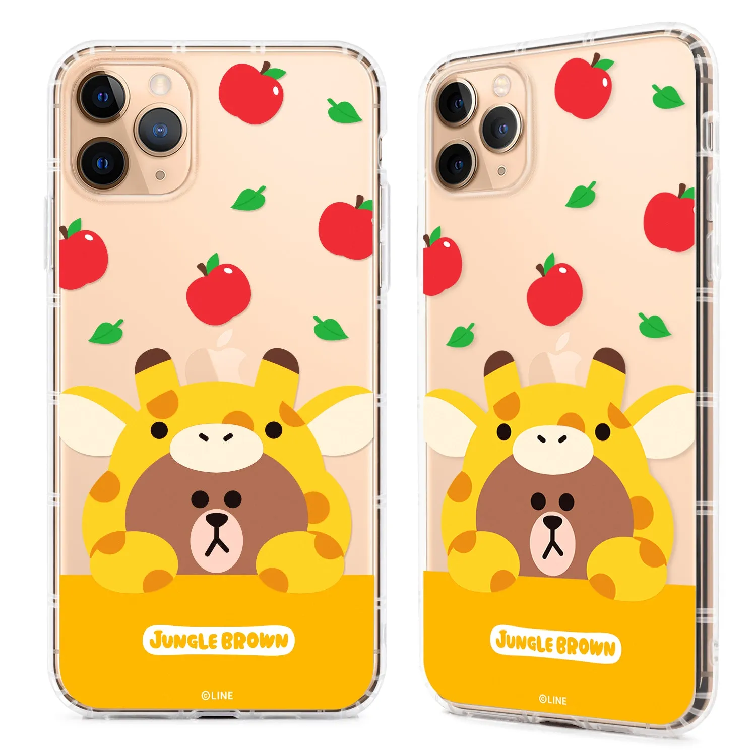 GARMMA Line Friends Jungle Brown Air Cushion Soft Back Case Cover for Apple iPhone