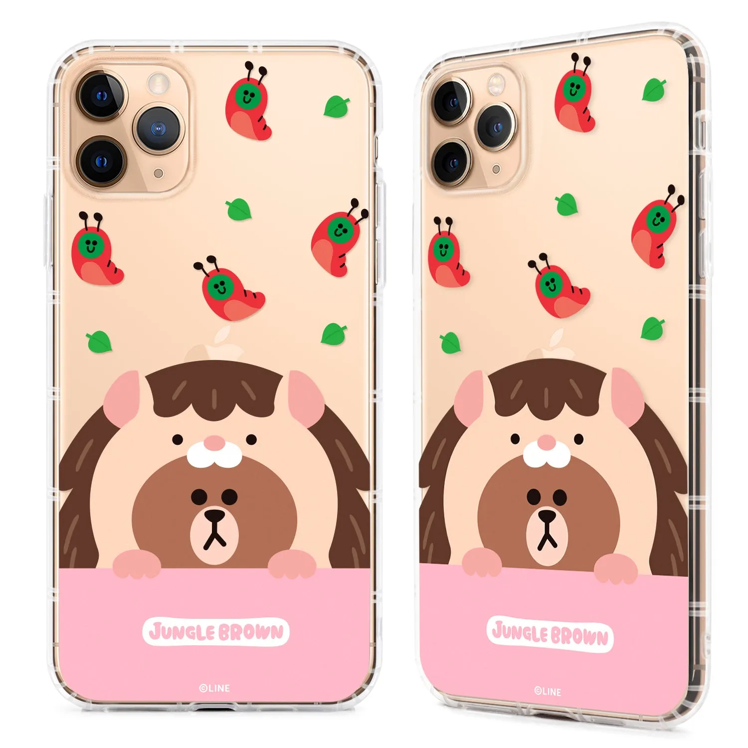 GARMMA Line Friends Jungle Brown Air Cushion Soft Back Case Cover for Apple iPhone