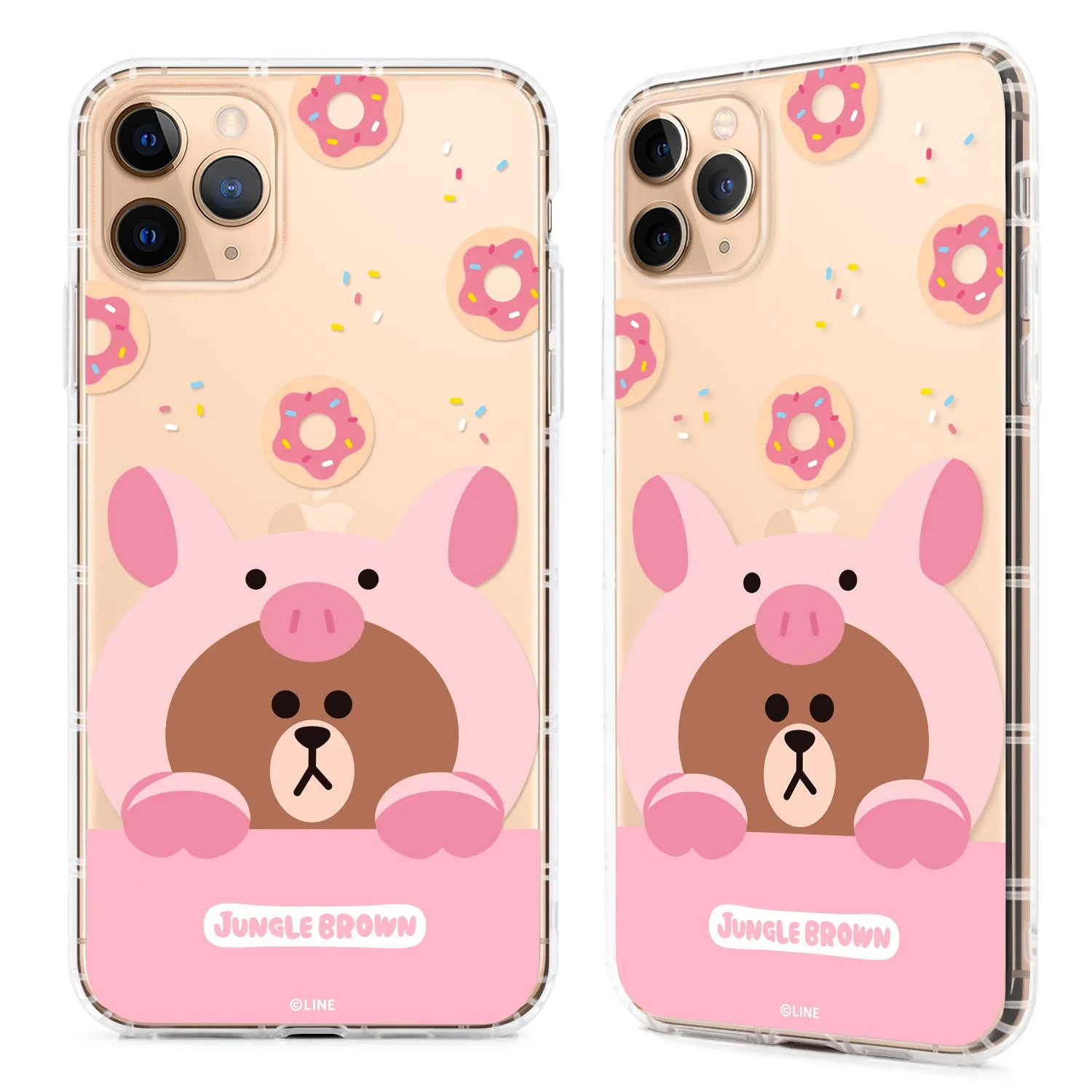 GARMMA Line Friends Jungle Brown Air Cushion Soft Back Case Cover for Apple iPhone