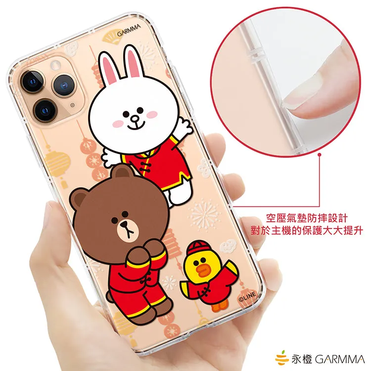 GARMMA Line Friends Rat New Year Air Cushion Soft Back Case Cover for Apple iPhone